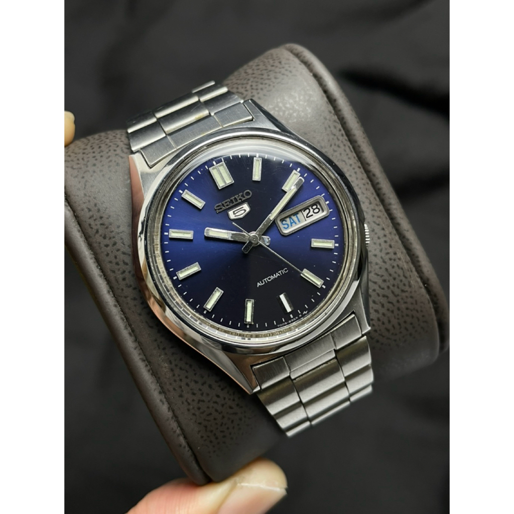 Seiko 5 Automatic “blue dial” (pre SNXS 77) 1985 original