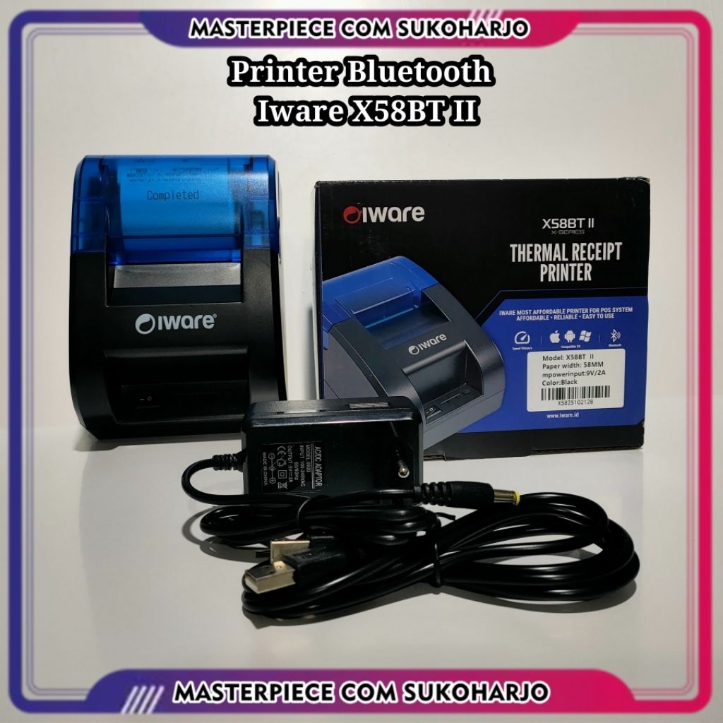 Printer Bluetooth Iware X58BT II Printer Thermal Bluetooth Iware X-58bt II - Printer Kasir iware x58