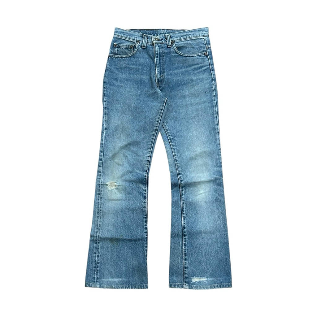 Vintage 80's Bartack Levi's 517 Bootcut Distressed Jeans