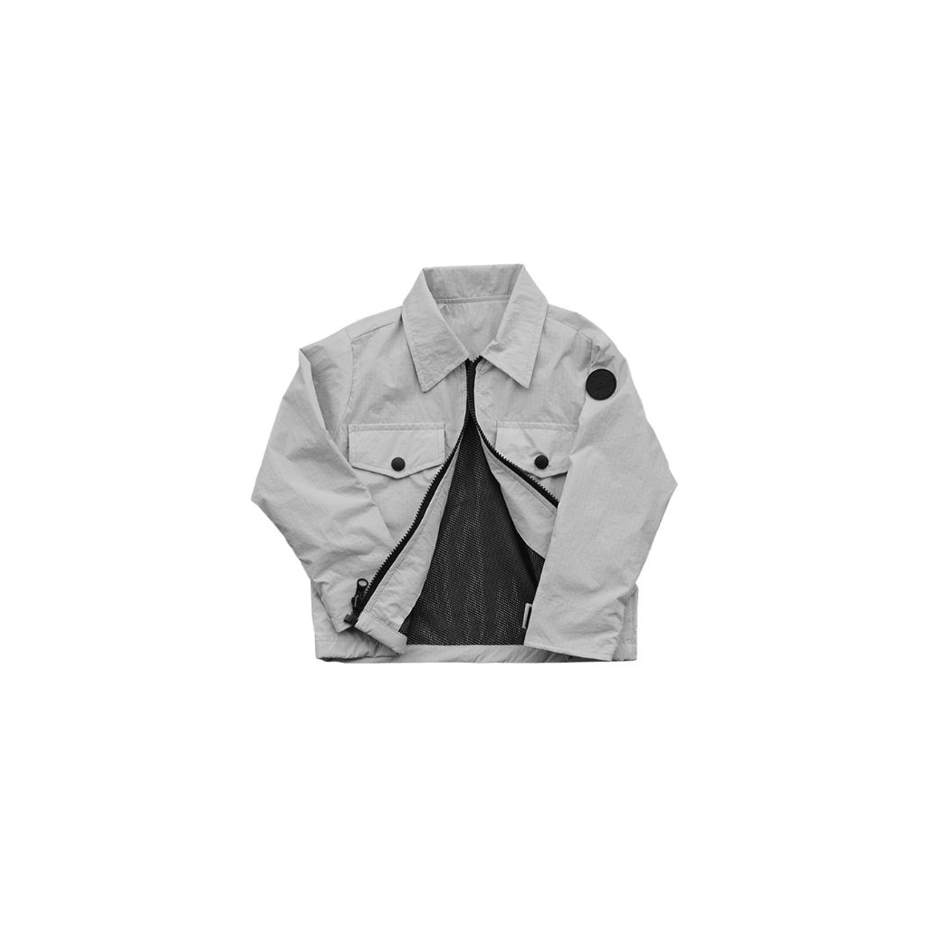 Grey overshirt anak nylon watro cringkle ripstop