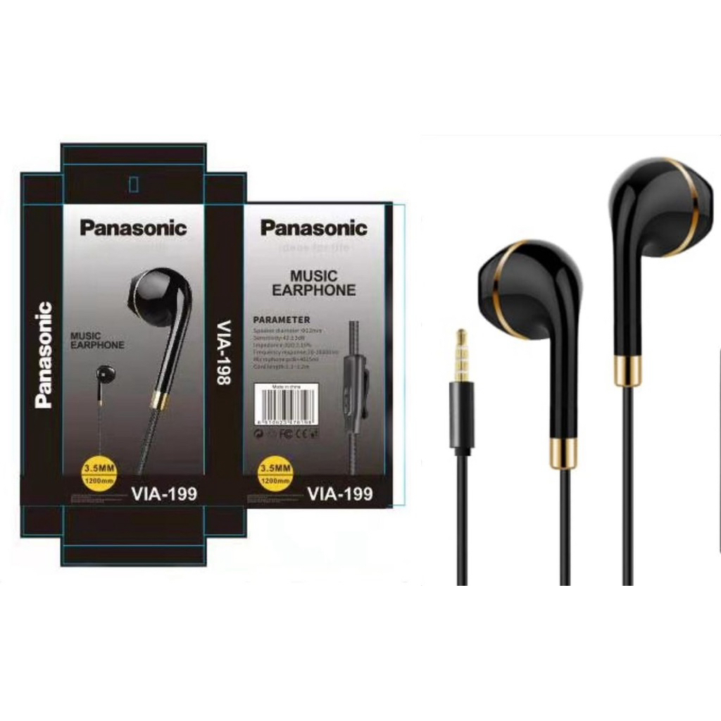 headset earphone panasonic mega bass