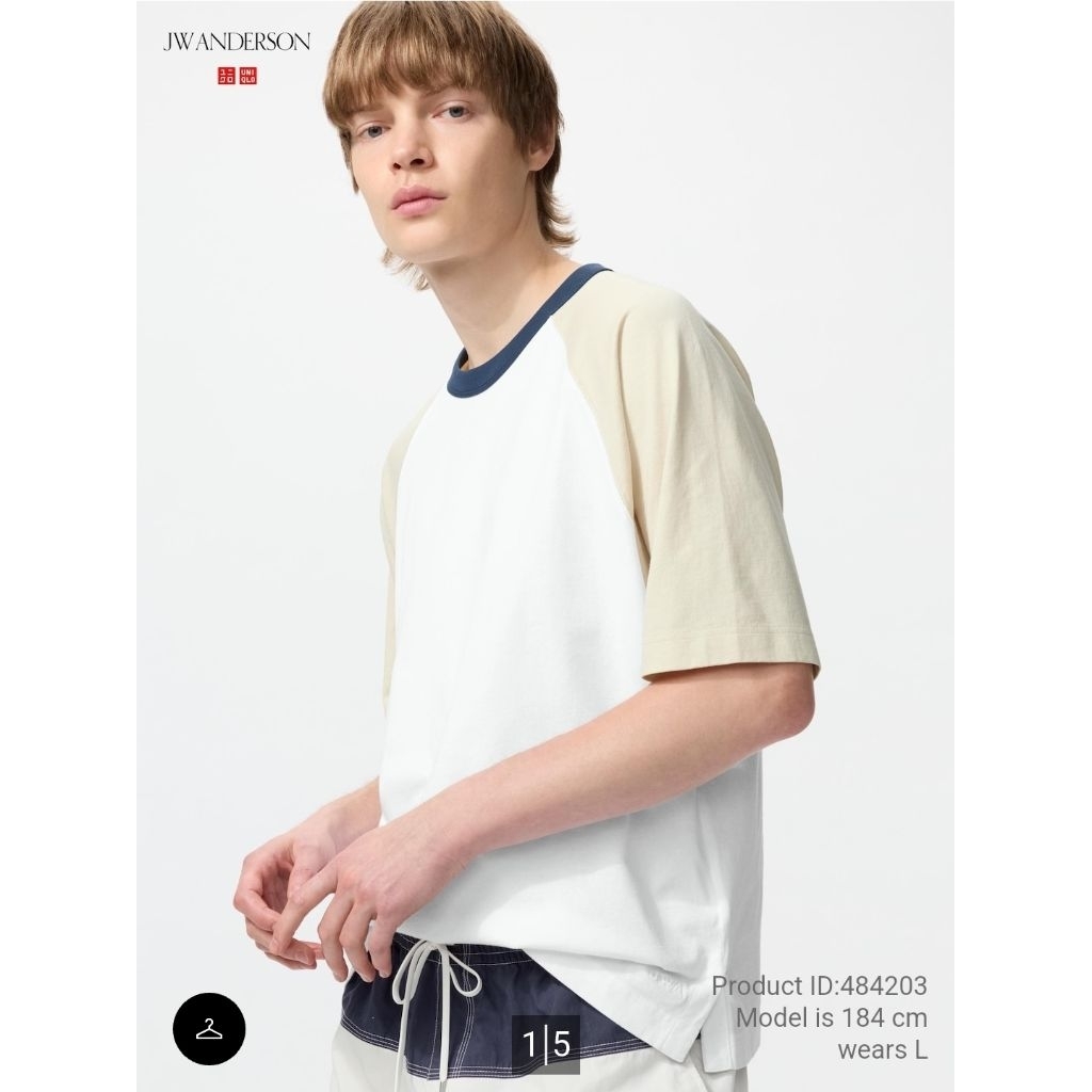 PENAWARAN TERBATAS -13 mei MEN / WOMEN T shirt Raglan / Bi color / Henley UNIQLO