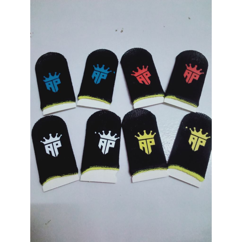Ap king gaming , sarung jempol gaming logo Ap king , sarung gaming motif Ap king