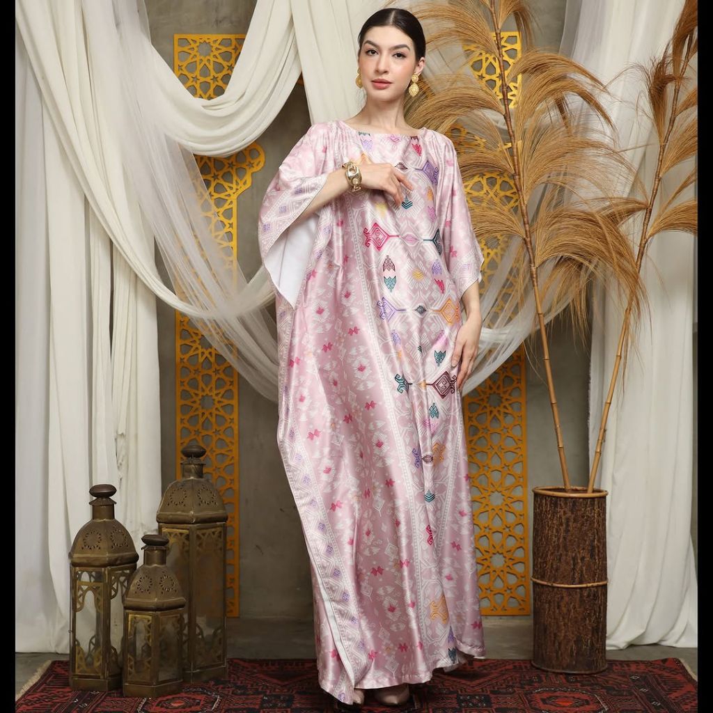 Kaftan Pink | Kaftan Merah Muda | Kaftan Modern | Kaftan Jumbo | Long Kaftan | Dress Pink | Dress Me