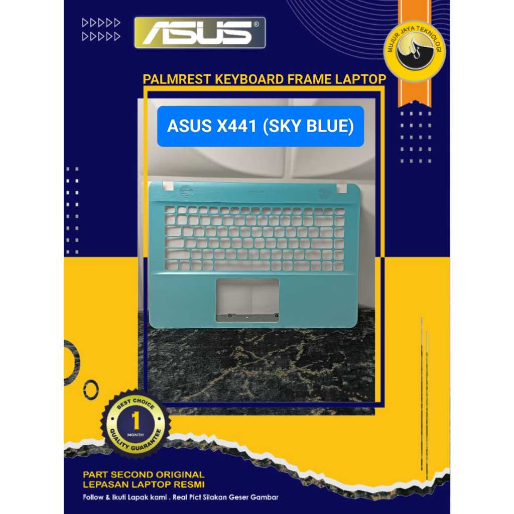 Palmrest Frame Casing Case Keyboard ASUS X441 SERIES X441S X441N X441M X441U X441B  BLUE SKY BIRU LA