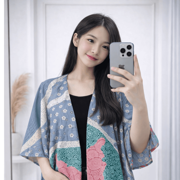 Outer batik cardigan wanita