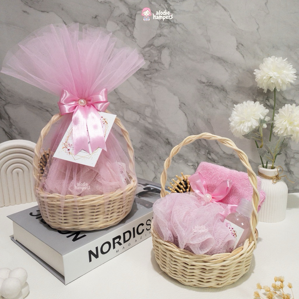 [30x70] SOUVENIR SIRAMAN PERNIKAHAN PACKING KERANJANG ROTAN | HAMPERS SIRAMAN | HAMPERS BABY BORN | 