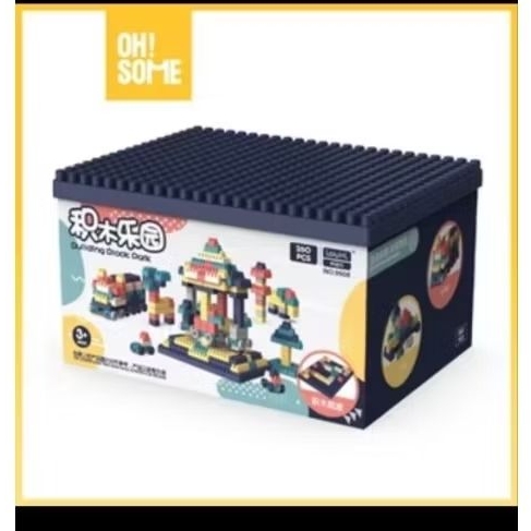 Ohsome Mainan Brick Balok Susun Anak DIY 260pc Lego Mr. Man