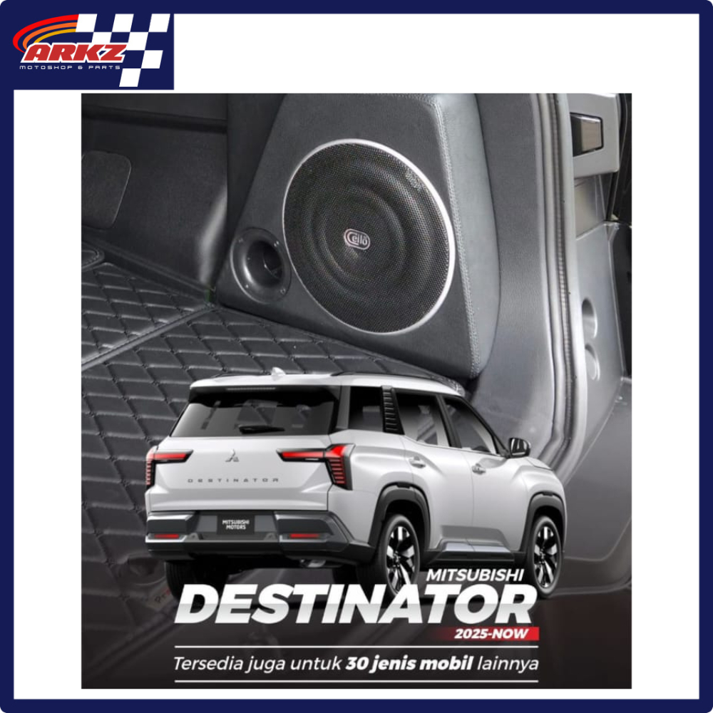 Subwoofer Aktif CELLO OEM Box Audio Mobil Mitsubishi Destinator Xpander Pajero 8 Inch PNP Mantap