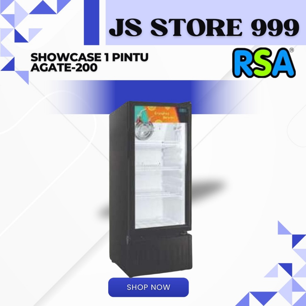 SHOWCASE RSA AGATE 200 SHOWCASE PENDINGIN MINUMAN