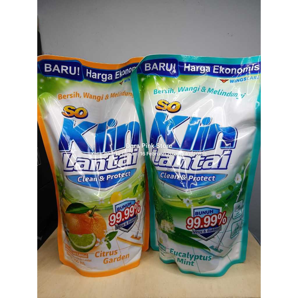 SOKLIN Lantai 700ml / Pembersih Lantai / Soklin Pouch Cairan Pewangi / Soklin Pembersih Lantai