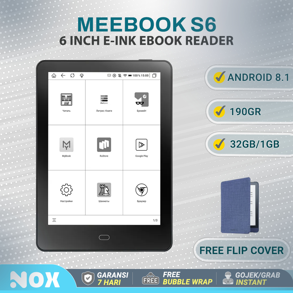 Meebook S6S ebook e ink reader -oml mirip Kindle, Kobo, Bigme
