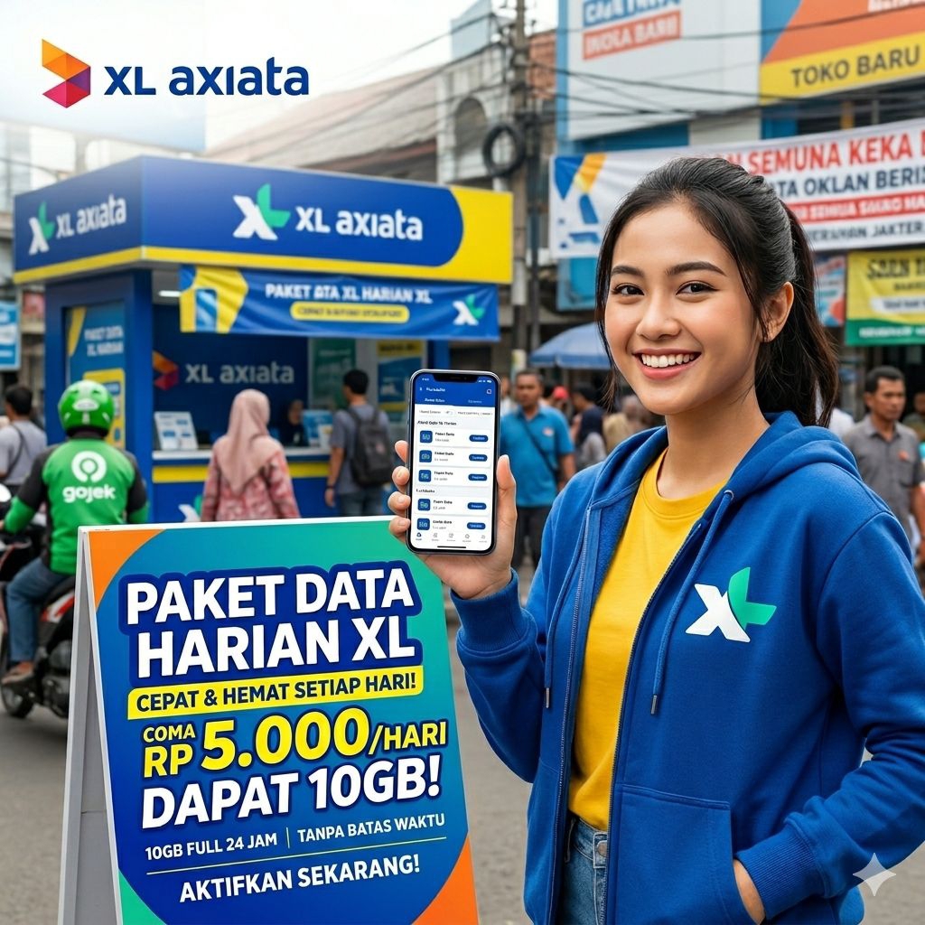 Termurah | Paket Data Kuota XL Harian Nasional Kuota Full 24 Jam Termurah