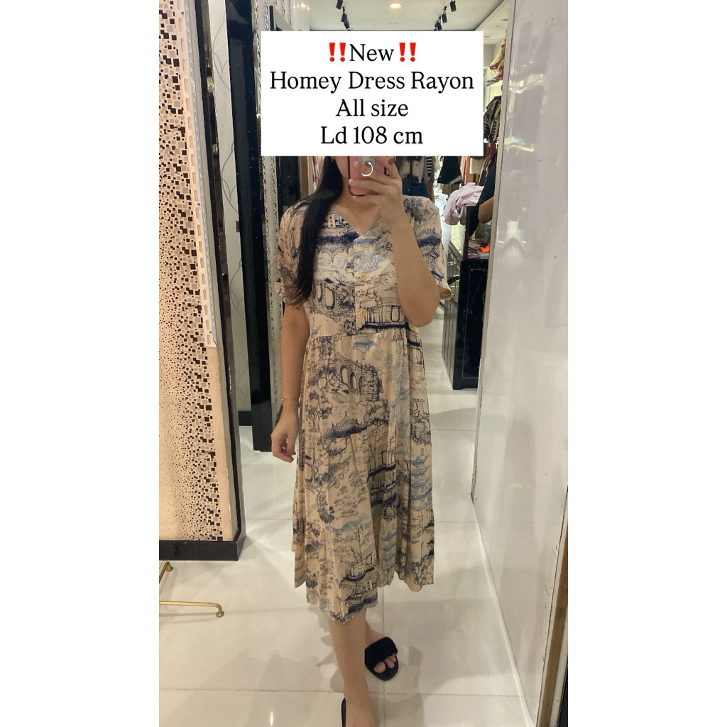 LIALOVA BOUTUQUE DRESS MIDI RAYON DIOR 4C F MTA