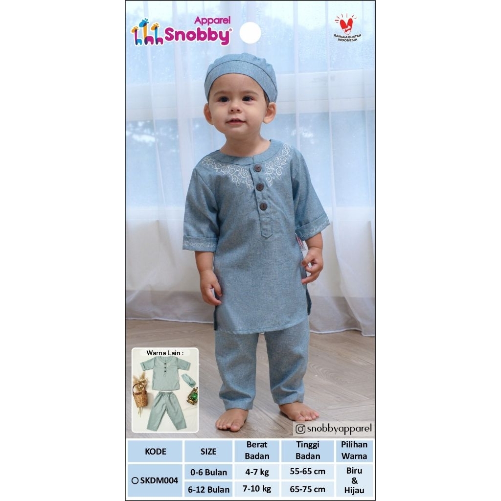 Snobby Koko Katun Madinah Bayi/Anak Kode 004 - Baju Koko Anak Laki-Laki