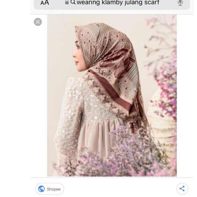 WEARING KLAMBY JULANG SCARF X HAMIDAH COLLABS