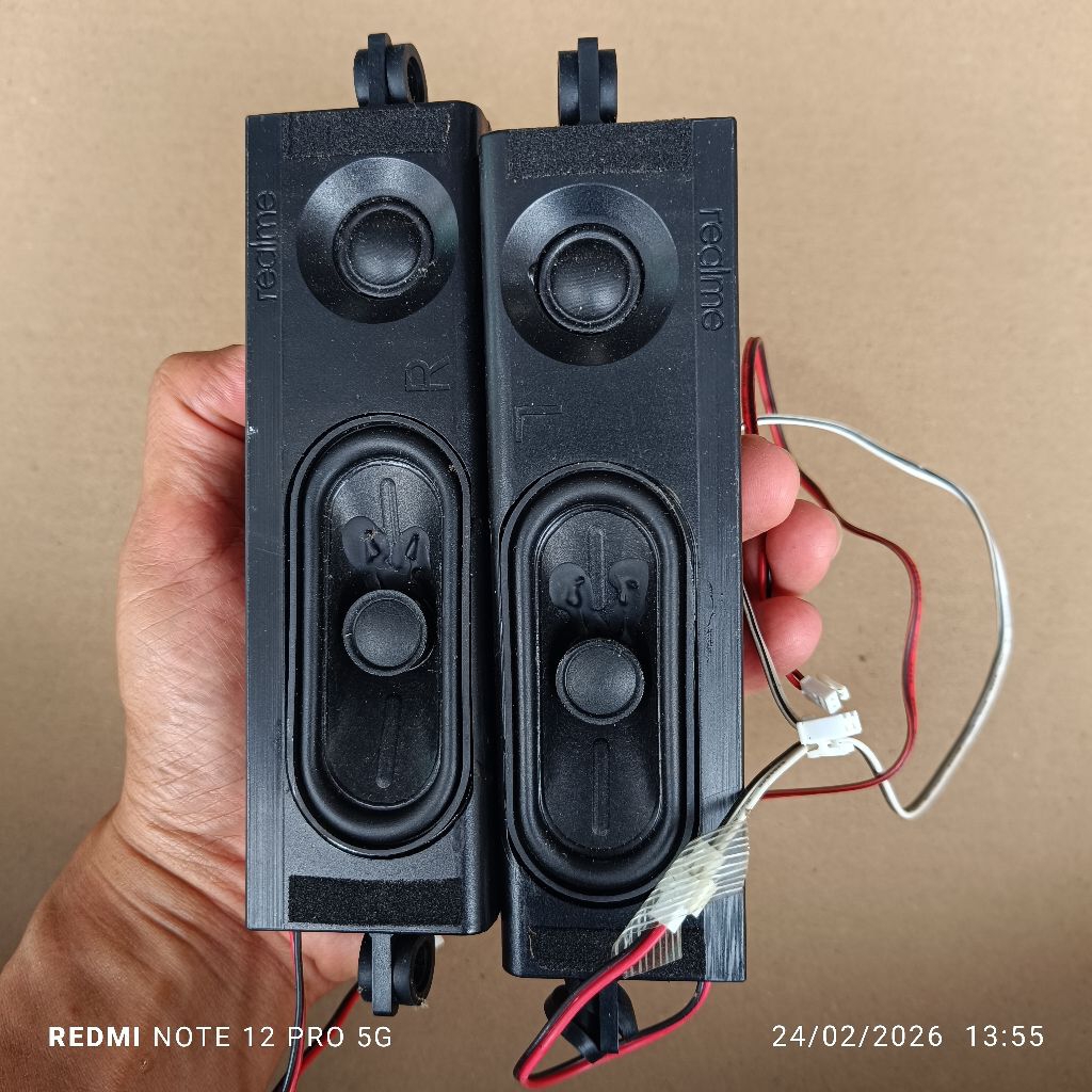 speaker salon asli cabutan led tv CHANGHONG REALME 32 in 43 in normal