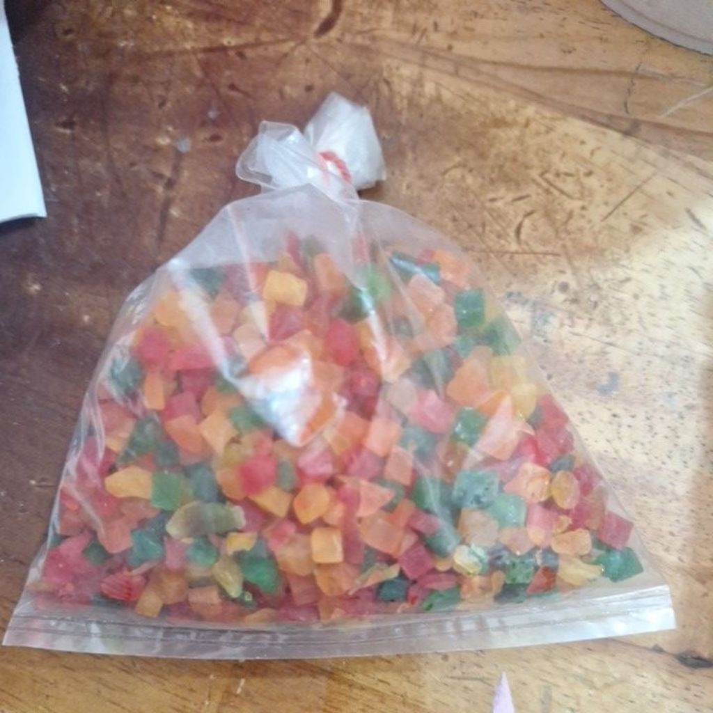 Sukade Warna-Warni 100gr - Camilan Manis, Pilihan Warna Menarik, Cocok untuk Kue