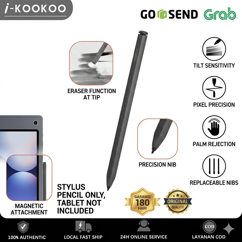 i-kookoo S Pen Samsung,EMR Tech Stylus Pen Samsung Galaxy Tab S9 FE+,S Pen Samsung for Galaxy Tab S7