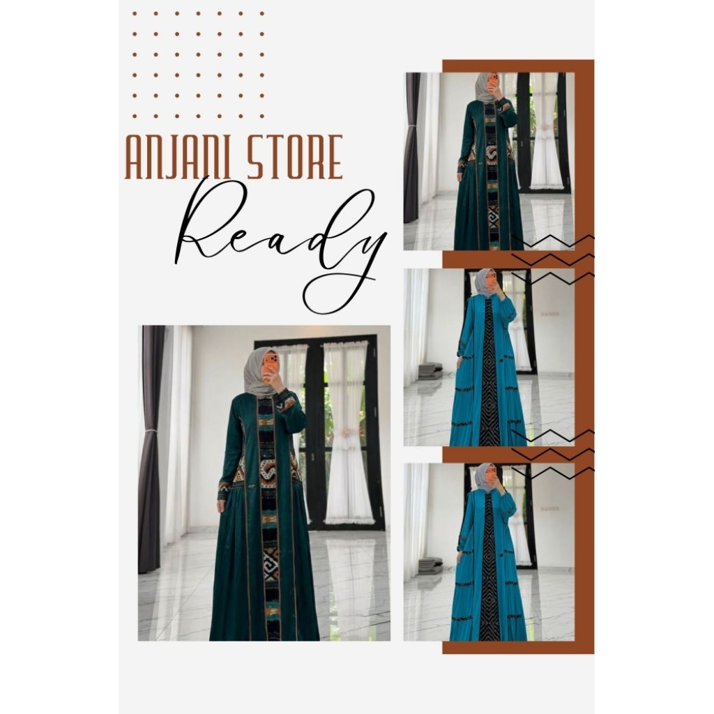 ANJANI STORE TERBARU GAMIS TWILL READY SIAP KIRIM