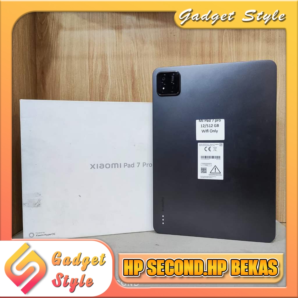 Xiaomi Pad 7 Pro Ram 12 Rom 512GB Second Resmi Gadget Style Store