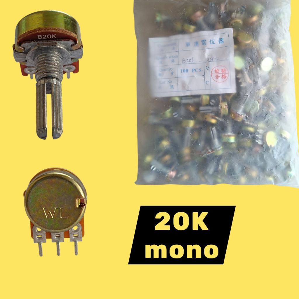 100 pcs potensio mono 20k potensio mono 20 K
