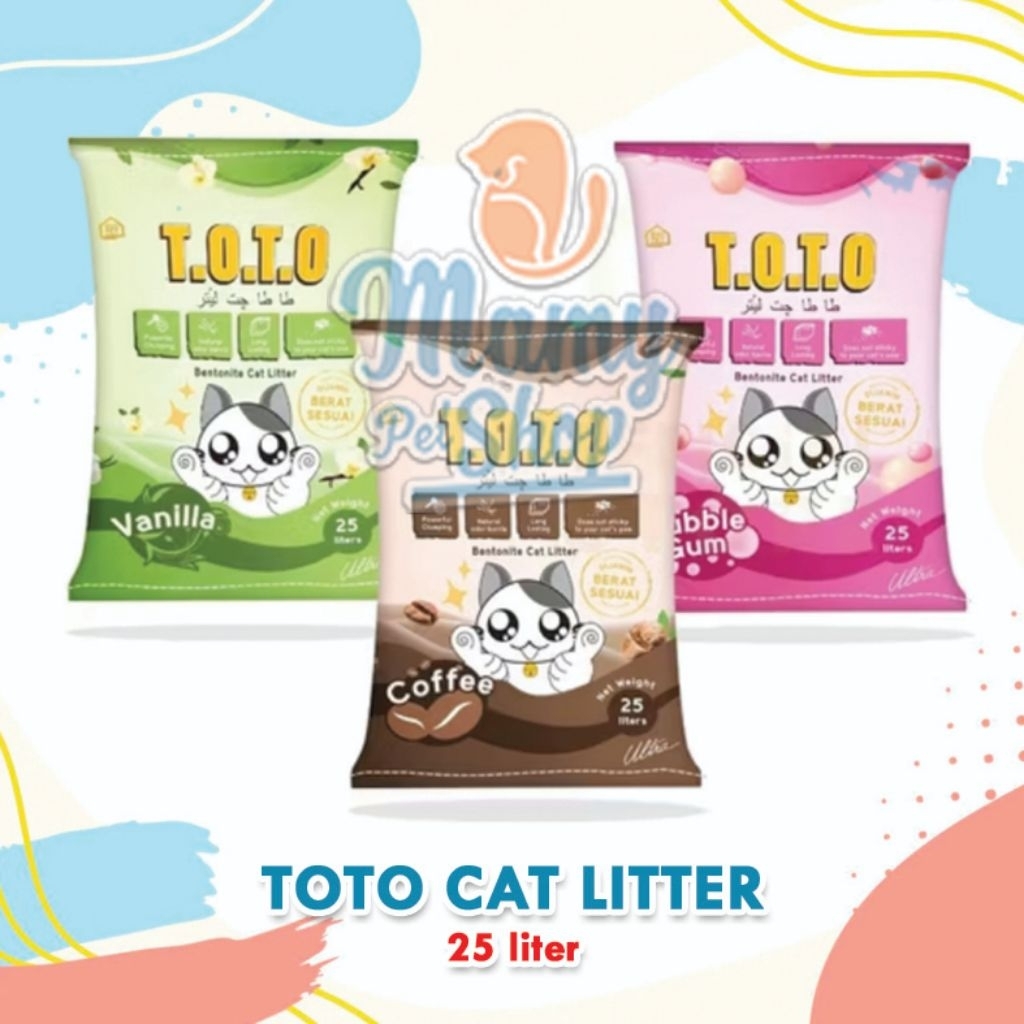 PASIR KUCING  TOTO 25 liter