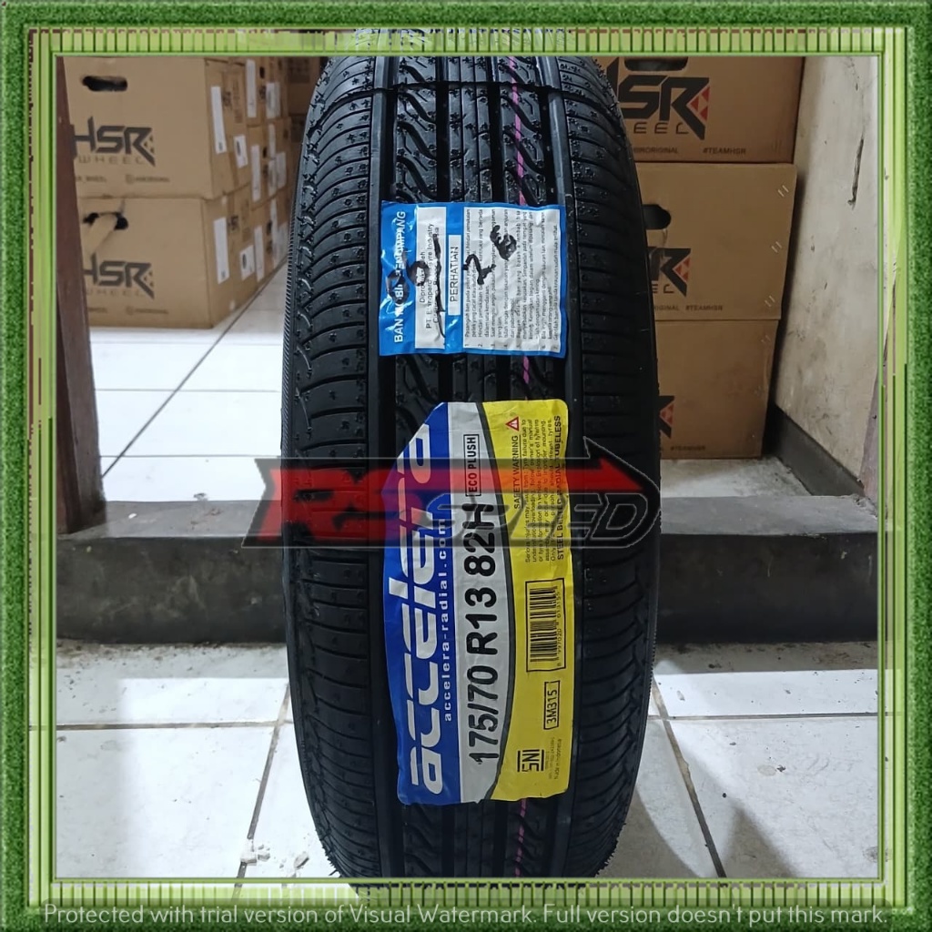 BAN MOBIL RING 13 UKURAN 175/70 R13 MERK ACCELERA ECO PLUSH BAN MOBIL R 13 TUBLES