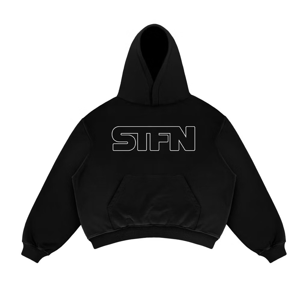 Satisfaction Hoodie Boxy 375GSM Hostile Black_