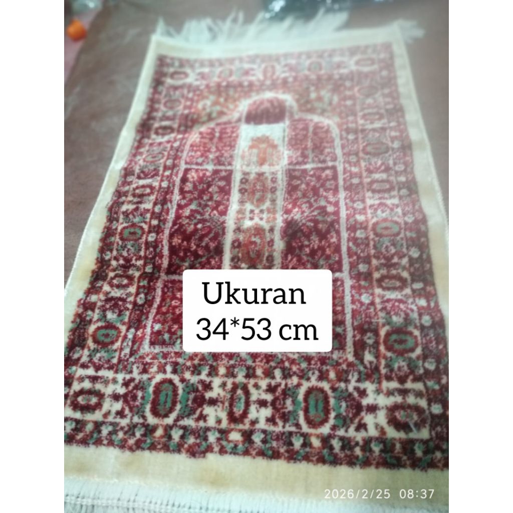 OBRAL sajadah kecil tebal YAKAR TURKIYE MINI SPIGEL