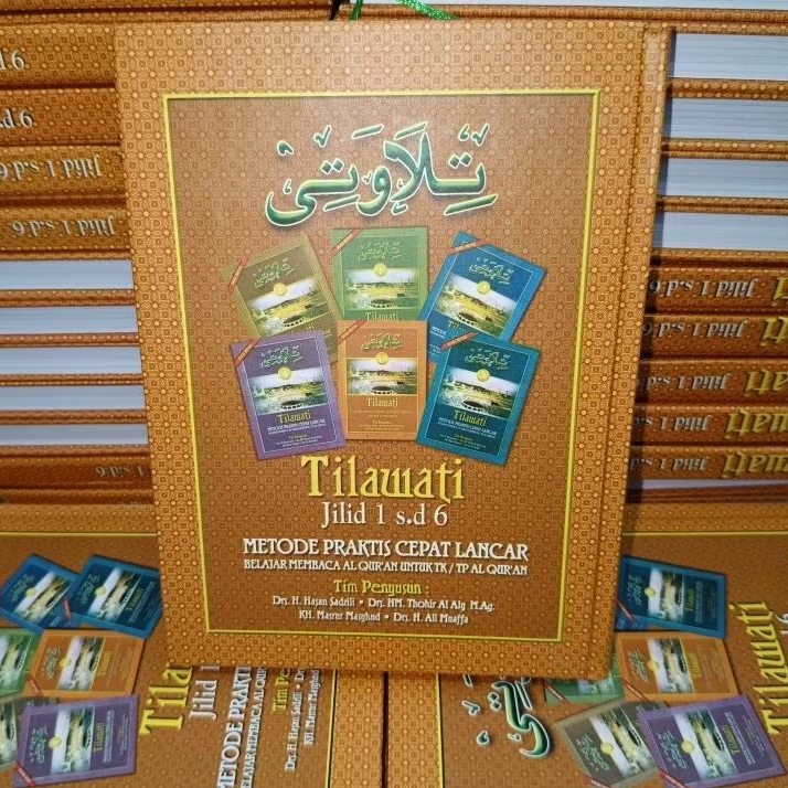 TILAWATI JILID 1 SAMPAI 6 HARDCOVER TULISAN WARNA HITAM DAN MERAH//TILAWATI JILID 1-6