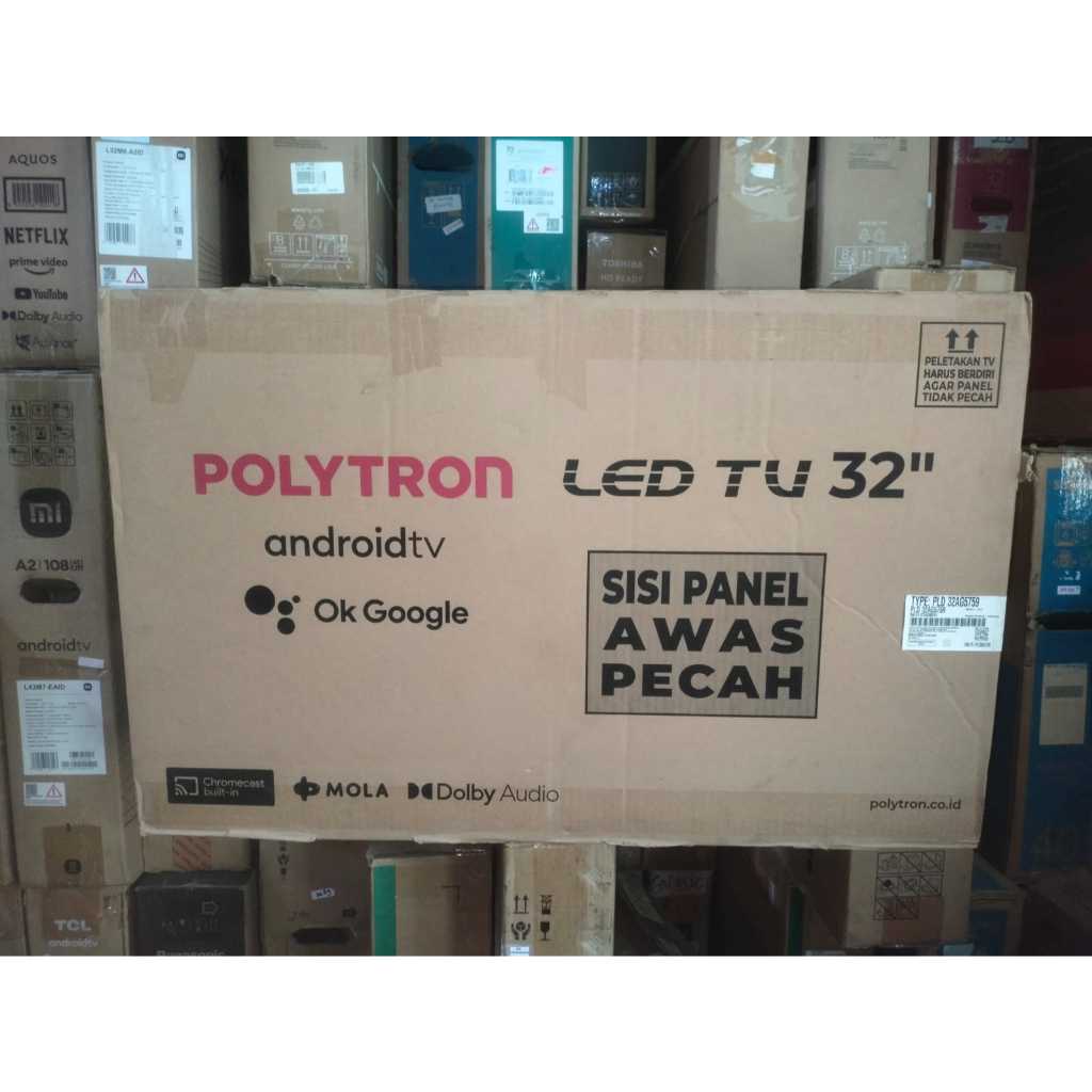 100% BARU TV LED Polytron PL 32AG5759 32 inci HD Android TV YouTube Netflix Garansi resmi 5 Years