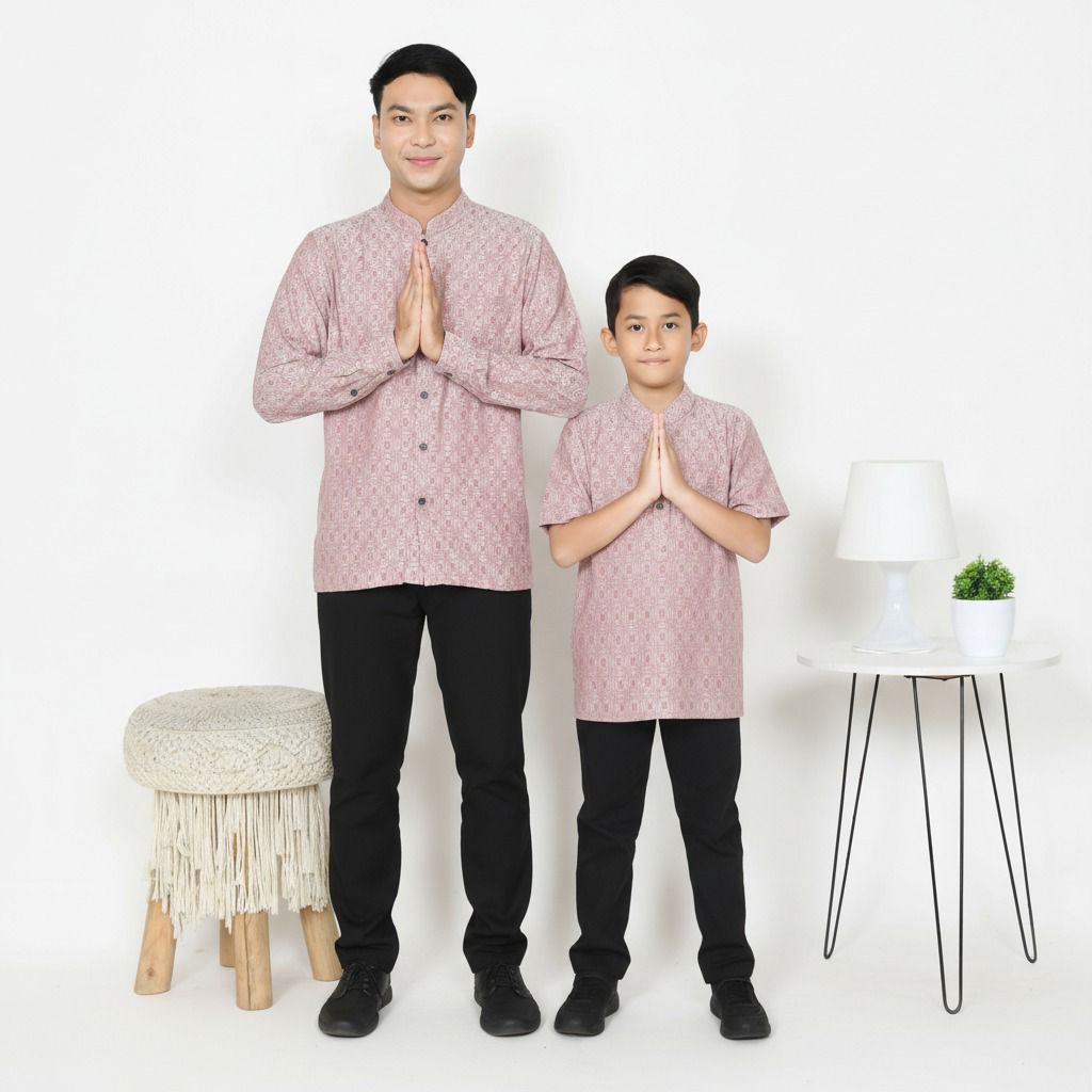 Baju Koko Couple Victory Rose Viscose Jaquard PREMIUM QUALITY