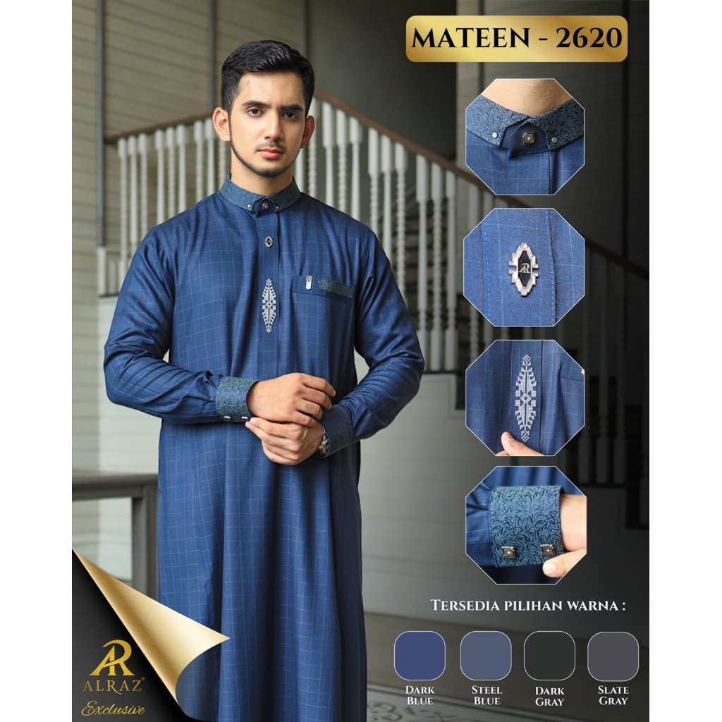 ALRAZ Thobe Exclusive Mateen 2620 ( Free box )