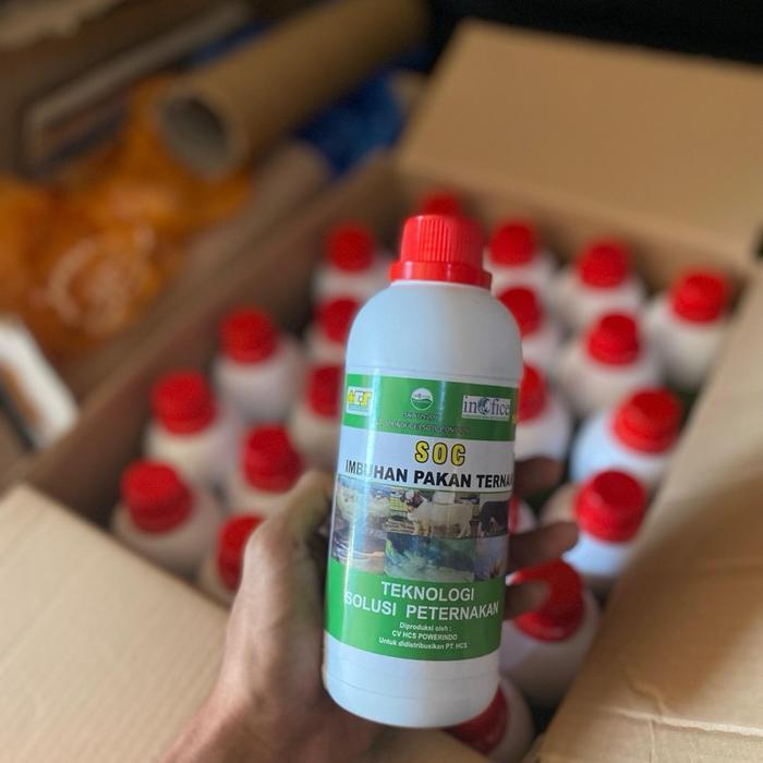 SOC HCS SOC Imbuhan Pakan Ternak Suplemen Organik Cair Untuk Hewan Ternak dan Ikan 500ml