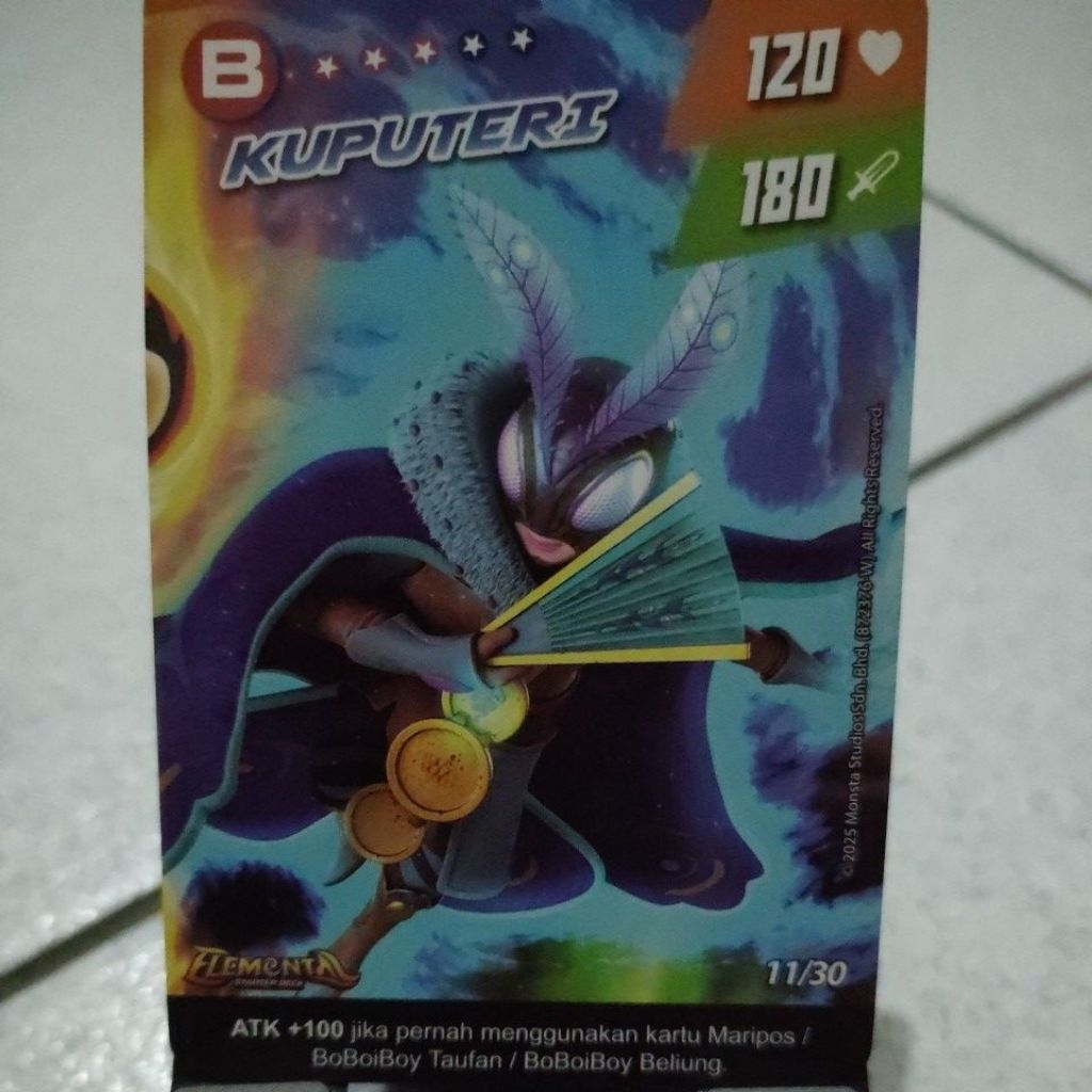 Monsta Galaxy Card Pek Elemental Kartu BoBoiBoy Kuputeri Limited Edition