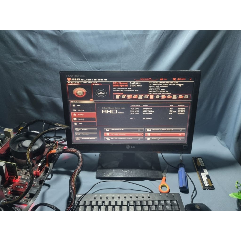 Paket Mobo MSI B350M Gaming Pro+Ryzen 5 2600+Ram 32 Gb DDR4 (16X2) Termurah