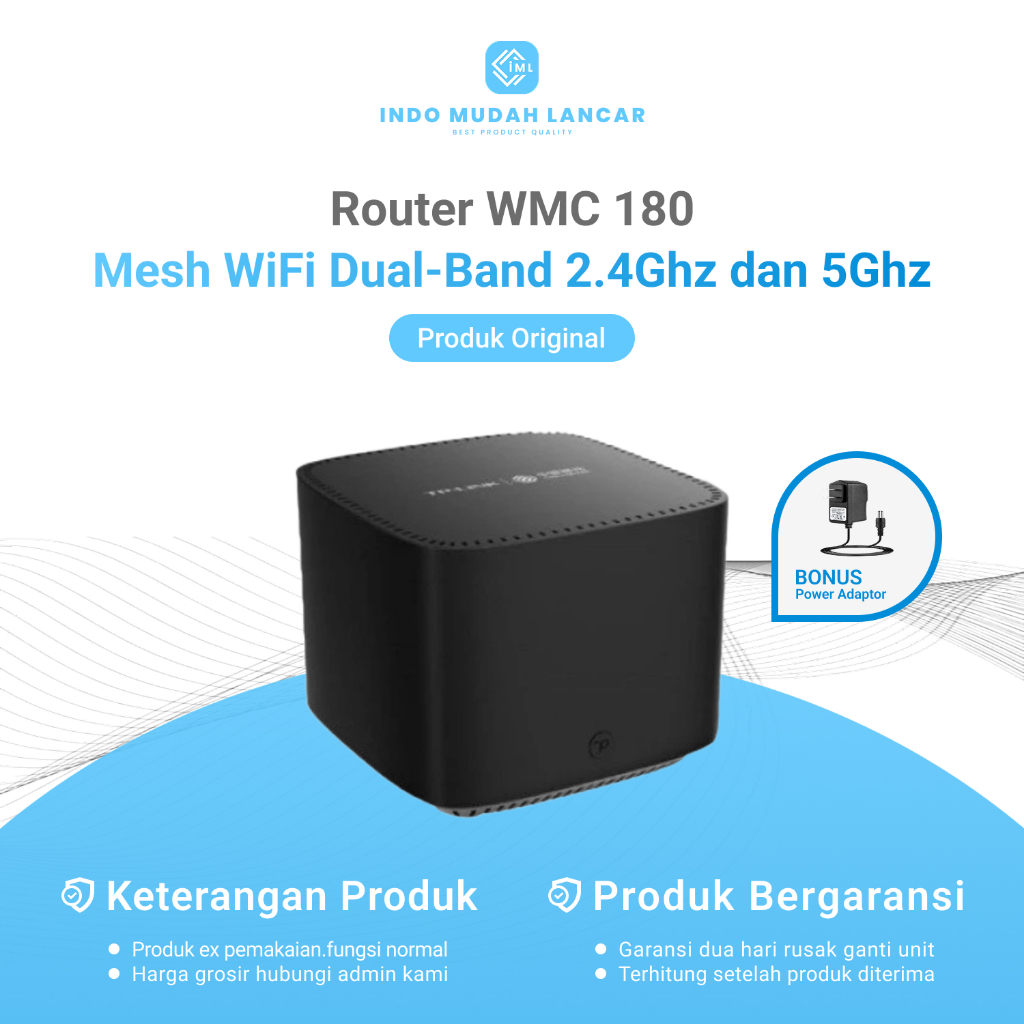 Router Tp-Link TL-WMC 180 Dual-Band 2.4Ghz dan 5Ghz Bekas Original Bonus Adaptor