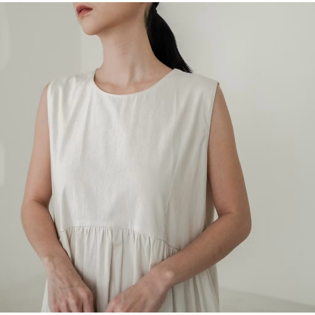 Preloved NUNA THE LABEL | LEAH Dress In Beige M