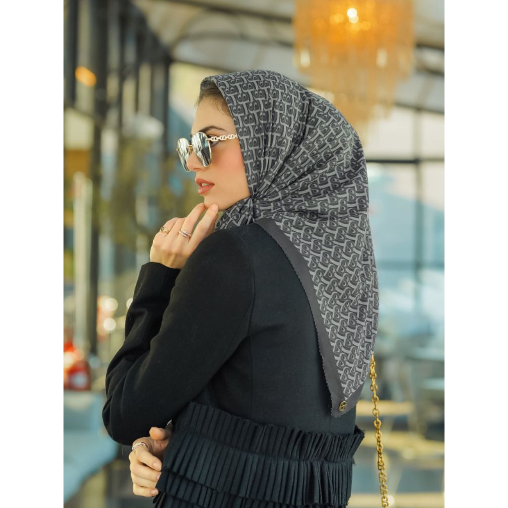 As Is Buttonscarves Bimu Voile Square Midnight