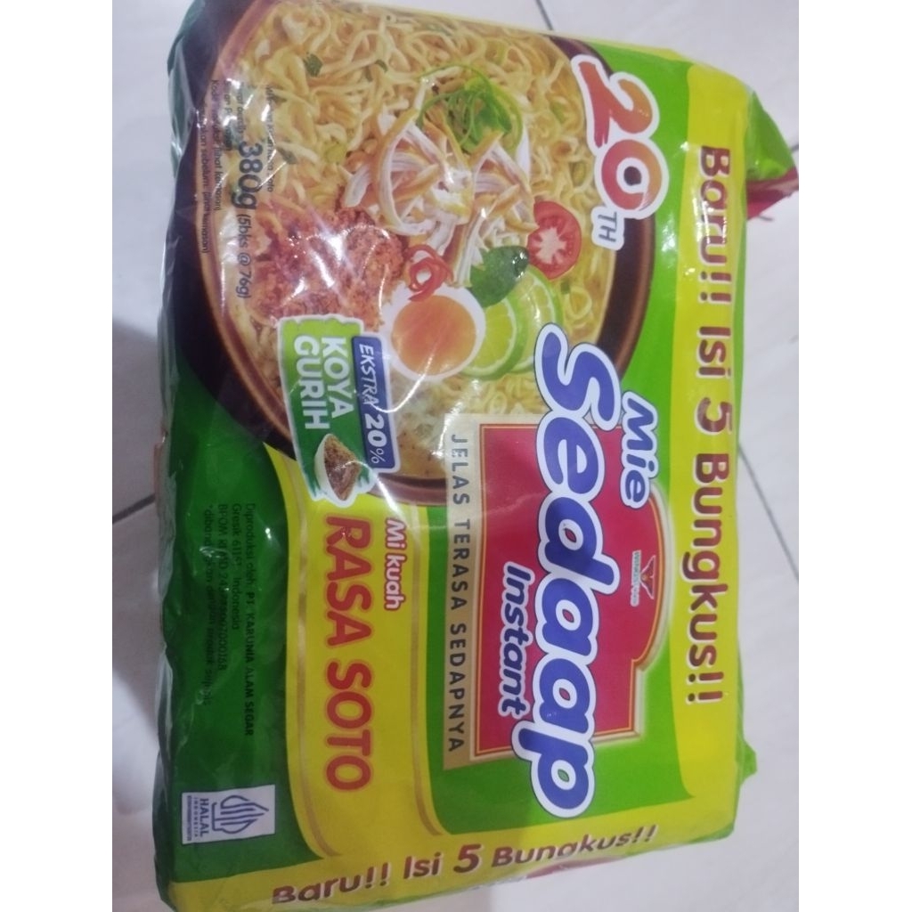 Mie Sedap Soto Isi 5 Bungkus