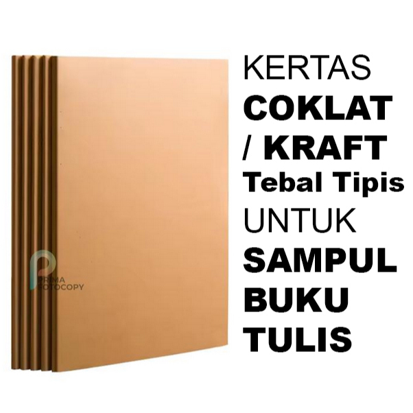 Sampul Cokelat / Sampul Buku Coklat Tipis Tebal / Isi 10 Lembar