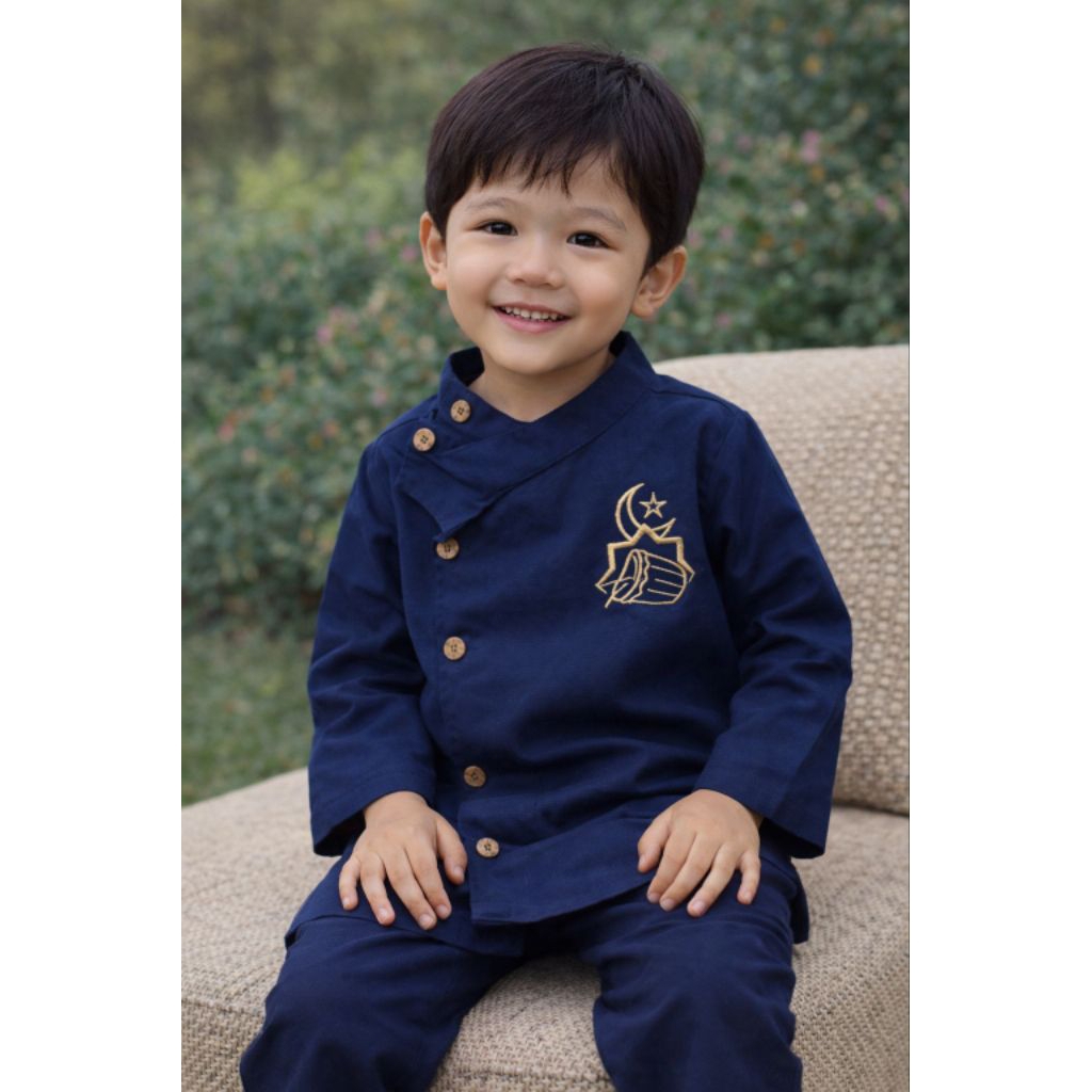 Setelan baju koko anak laki-laki little gentleman annas/baju lebaran/pakaian muslim anak A174