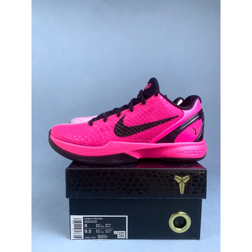 ZK6 Zoom Kobe 6 Protro "Kay Yow" 2026 Pink Comfortable Durable Anti-Slip Wear-Resistant Low Top Bask