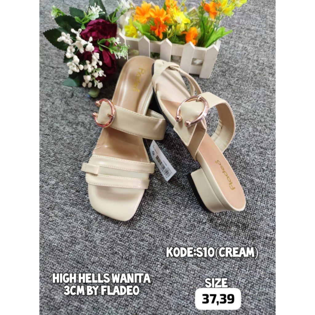 SELOP HIGH HEELS WANITA HAK 3CM