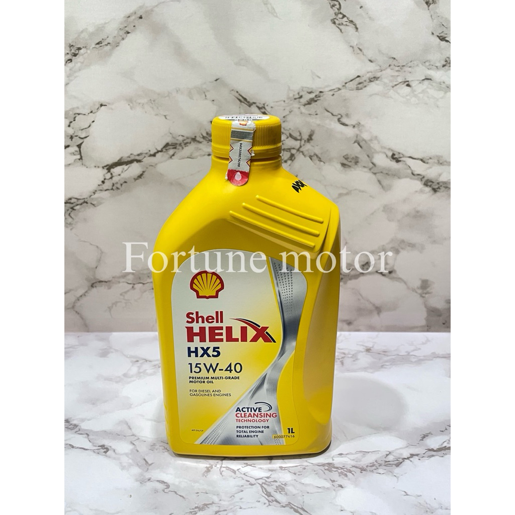 OLI SHELL HELIX HX5 15W-40 (1Liter) 1000% ORIGINAL/ OLI MOTOR/ PELUMAS MOTOR/ OLI SHELL