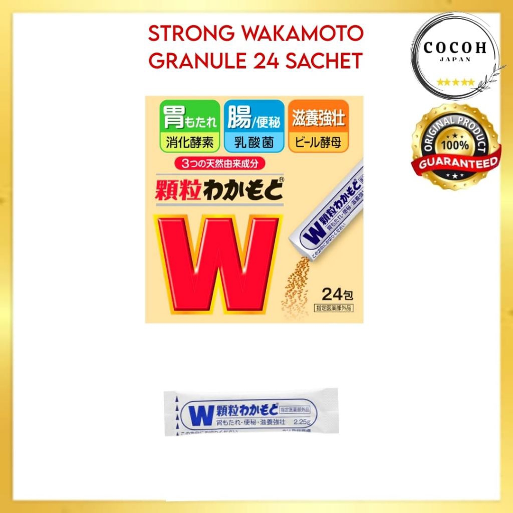 Strong Wakamoto Granule 24 Sachet 100% Original Jepang