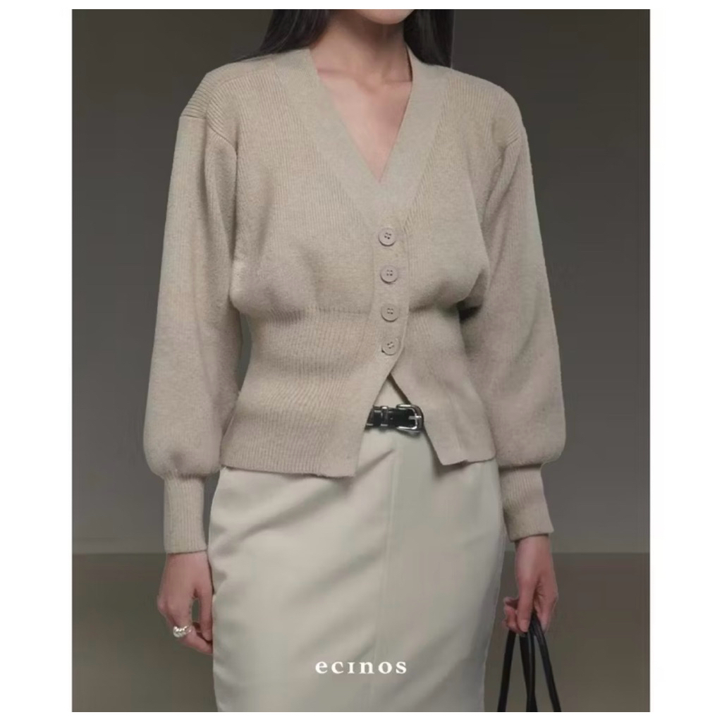 fitted cardigan by ecinos