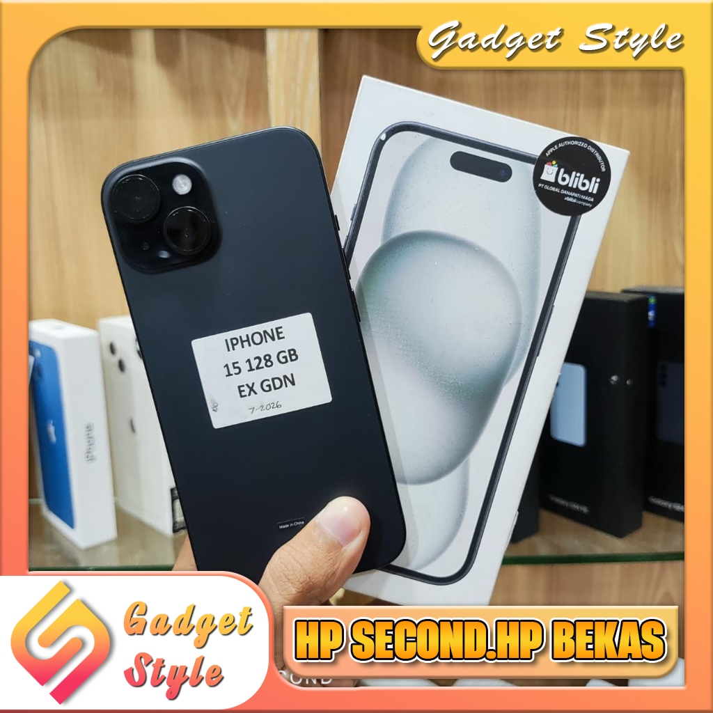 iPhone 15 Ram128GB | Ram 256GB iBox Second Resmi Gadget Style Store