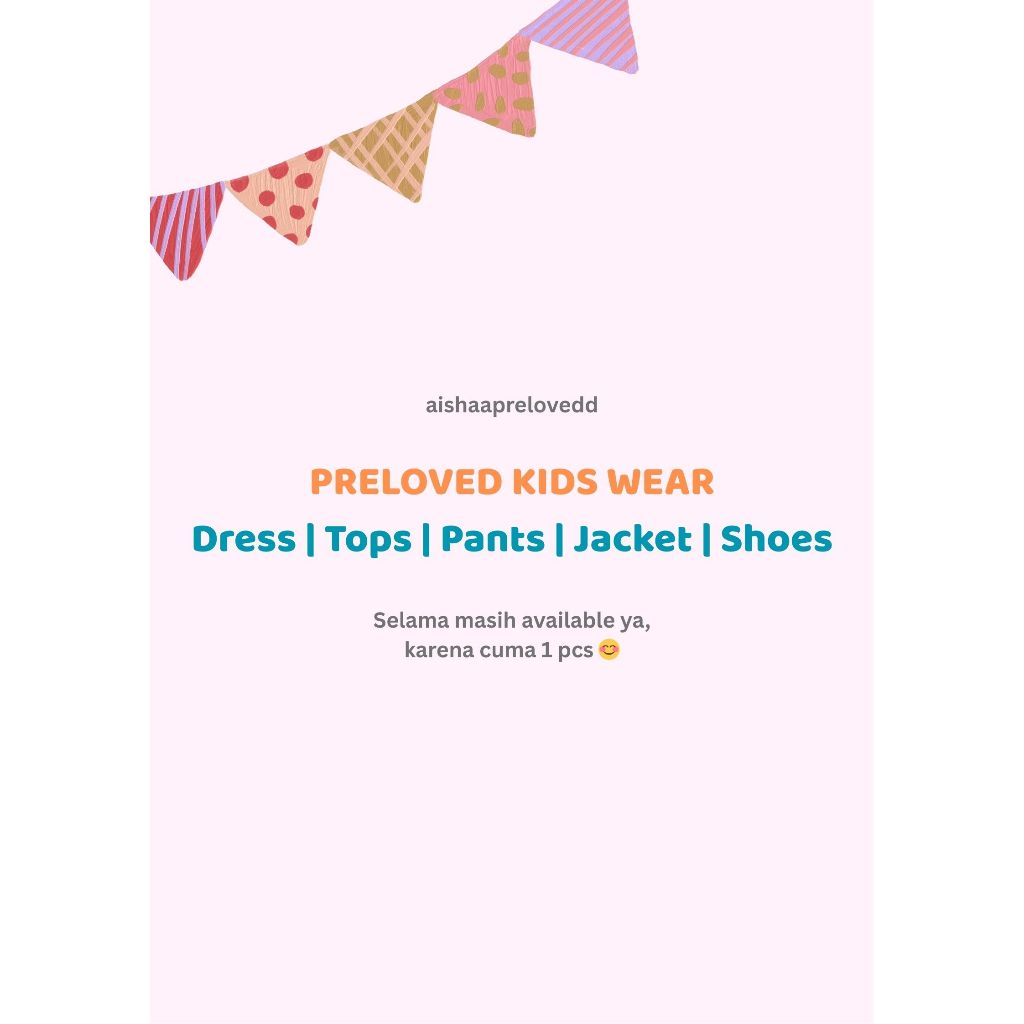 Dress Baju Anak Branded Naluri Preloved